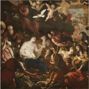 Adorazione Dei Pastori by Lorenzo De Ferrari
