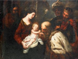 The Adoration Of The Magi by Orazio De Ferrari