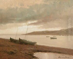 Playa Al Anochecer. by Antonio De Ferreter