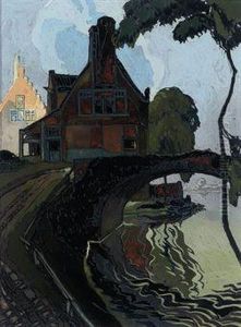 A Mill By A Bridge by Georges de Feure
