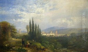A Village In The Italian Tyrol by James Vivien de Fleury