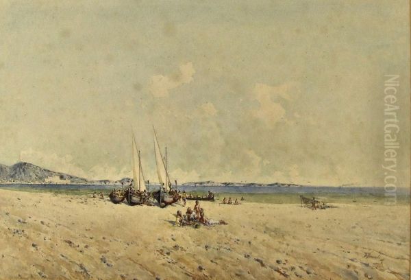 Italian Beach Scene - view 1