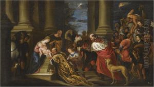 The Adoration Of The Magi by Juan Antonio De Frias Y Escalante