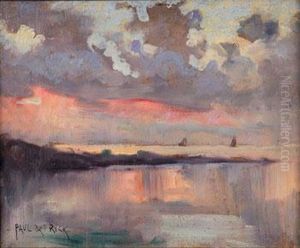 Marine, Soleil Couchant by Paul De Frick