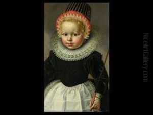 Kinderportrait by Wybrand Simonsz. de Geest