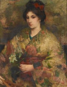 An Oriental Beauty by Georges Francois De Geetere