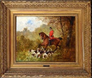 Veneur Et Chiens De Meute by Jean Victor Albert De Gesne