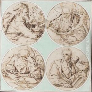 The Four Evangelists by Andries Jacobsz. Stock