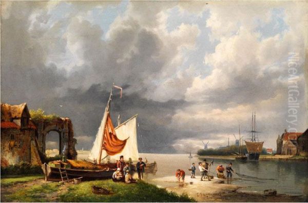 Hollandische Kanallandschaft - view 1