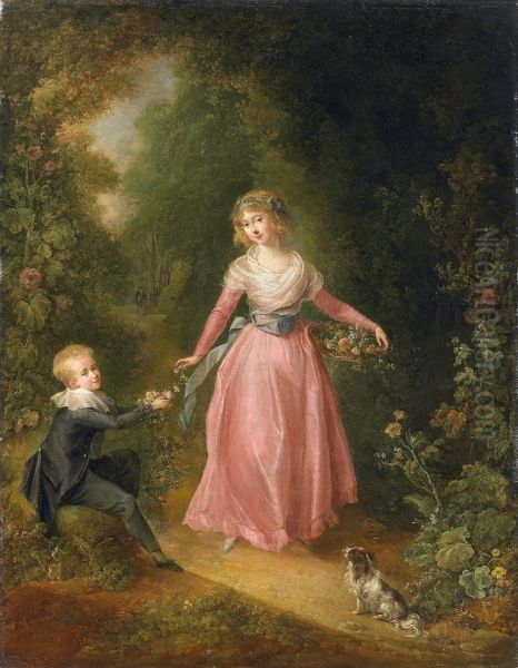 Parklandschaft Mit Dame Und Knaben - view 1