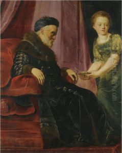 King David And Abishag by Pieter de Grebber