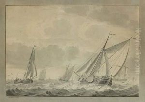 Paire De Marines by Cornelis De Grient