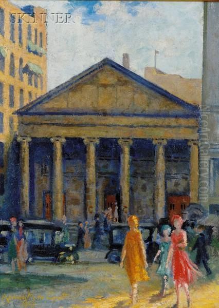 Strollers In The Financial District - view 1