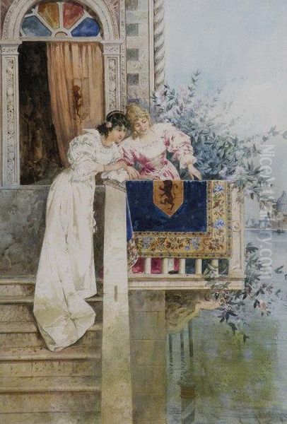 Ladies On A Balcony, Venice - view 1