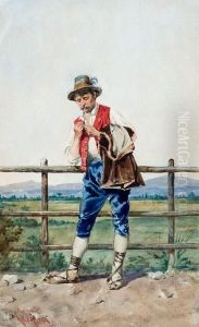 Pastore Romano by Adelchi De Grossi