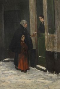 'l'aumone' by Charles de Groux
