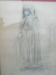 Portrait D'une Mendiante by Henri De Groux