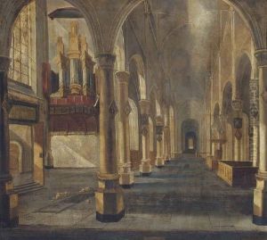 The Interior Of A Chruch by E. De Gruyter