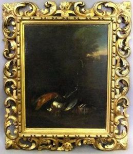 Still Life Of Dead Birds With A Landscape Beyond