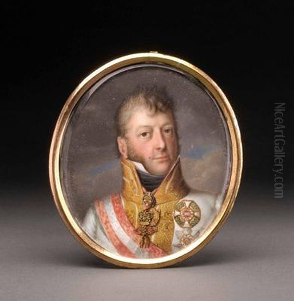 "bildnis Von Karl Philipp Furst Zu Schwarzenberg" Ausen Links Signiert: B. De Guerard - view 1