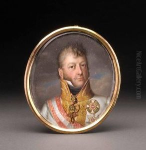"bildnis Von Karl Philipp Furst Zu Schwarzenberg" Ausen Links Signiert: B. De Guerard