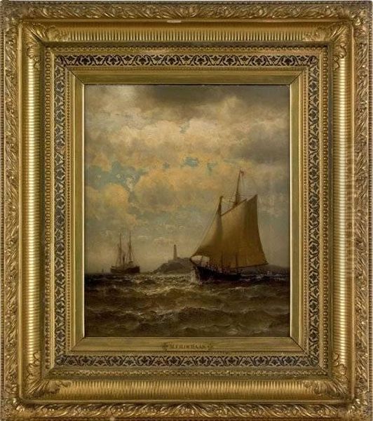 Seascape With Lighthouse - view 1