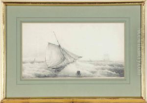 A Boat In Rough Seas by Mauritz F. H. de Haas