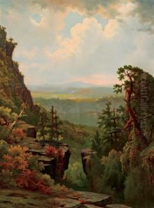 A View Of The Hudson by William Frederick de Haas