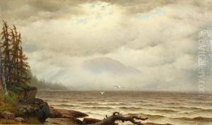 Maine Coastal Scene by William Frederick de Haas