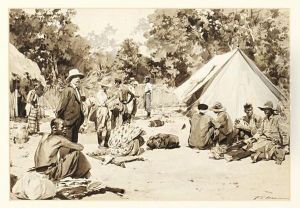 Attending The Wounded by Frederic de Haenen