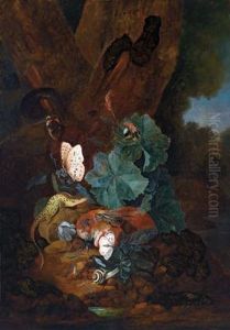 Natura Morta Con Un Cardo by Carl Wilhelm de Hamilton