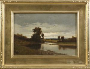 Landscapew/stream by Franklin De Haven