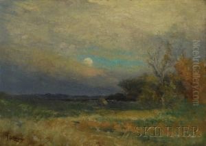 Marsh Scene At Dusk by Franklin De Haven