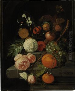 Roses, Lillies, Grapes, Oranges And Horse Chestnuts