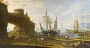 Mediterranean Coastal Landscape by Jacob De Heusch