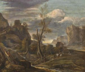 A Mountainous Landscape by Willem de Heusch