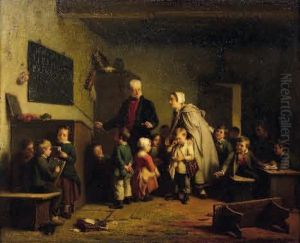 Le Maitre D'ecole by Theodore Bernhard De Heuvel