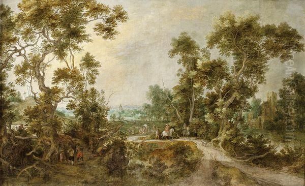Chasseurs Dans Un Paysage - view 1