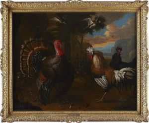 Ornamental Fowl In An Italianate Landscape Ornamental Fowl In An Italianate Landscape