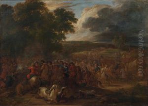 Scene De Bataille by Lambert de Hondt