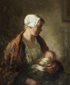 Mother & Child by Bernard Johann De Hoog