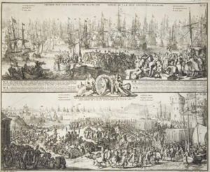 Hooge Aenkomst Van S.k.h.d.p Van Orangie In Engeland, Den 15. En 16 Nov. 1688.; And Lager-huys Van Engelandt