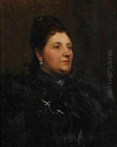 Portret Van Een Dame by Edouard De Jans