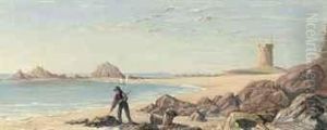 La Hocq Tower And Pontac Sands, St Clement, Jersey La Hocq Tower And Pontac Sands, St Clement, Jersey