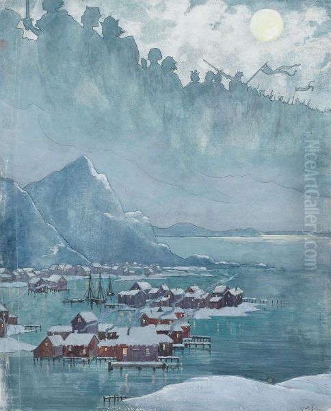 Northern Sea Harbor Landscape - view 1