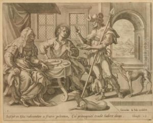 Biblische Szene Mit Esau