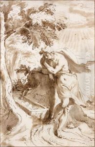 Narcisse A La Fontaine by Peter De Jode
