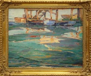 ''wharf-morro Bay,'' by Luther Evans De Joiner