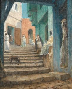 Ruelle Animee Dans La Kasbah D'alger