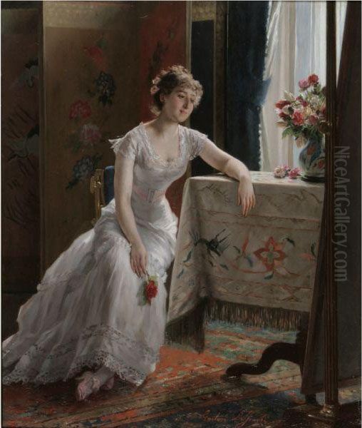Girl With A Rose - view 1
